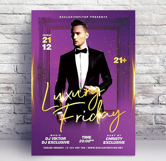 Luxury friday - Premium flyer psd template