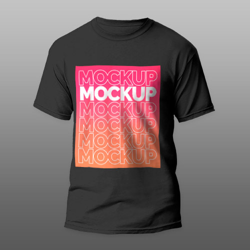 Black T-shirt Mockup