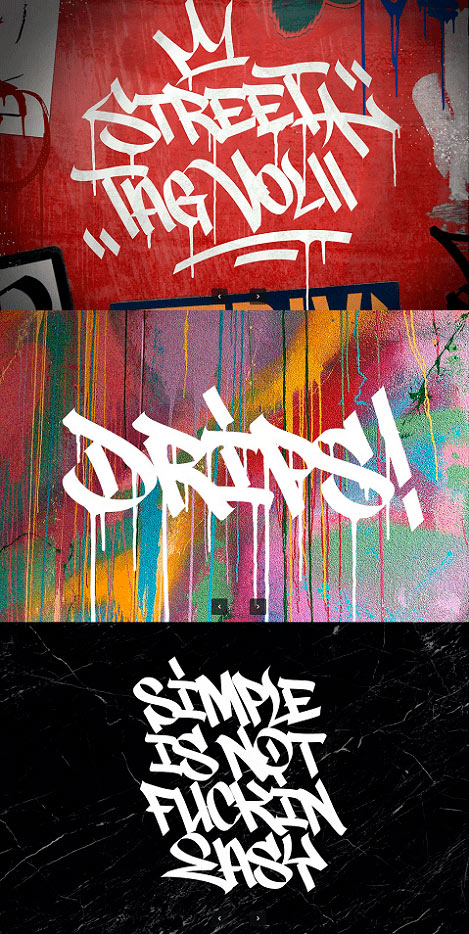 Graffiti Fonts Street Tag Vol2 338ST7Z