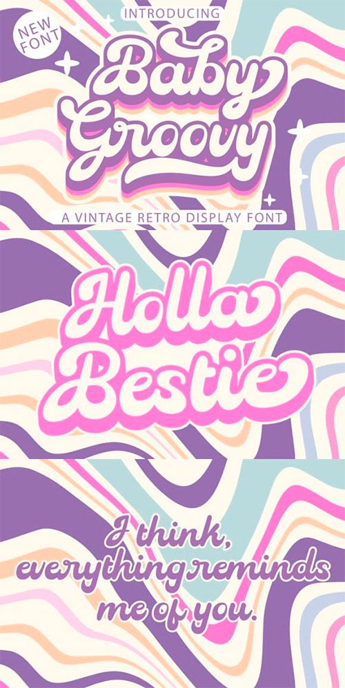 Baby Groovy Font 93179536 - Fonts - Free PSD Templates