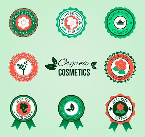 Organic Cosmetic Badges