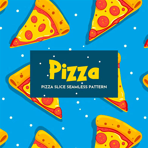 Pizza Slice Seamless Pattern 48AKNZ9