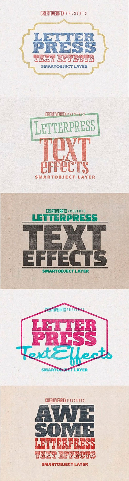 Letterpress Vintage Text Effects 9749142