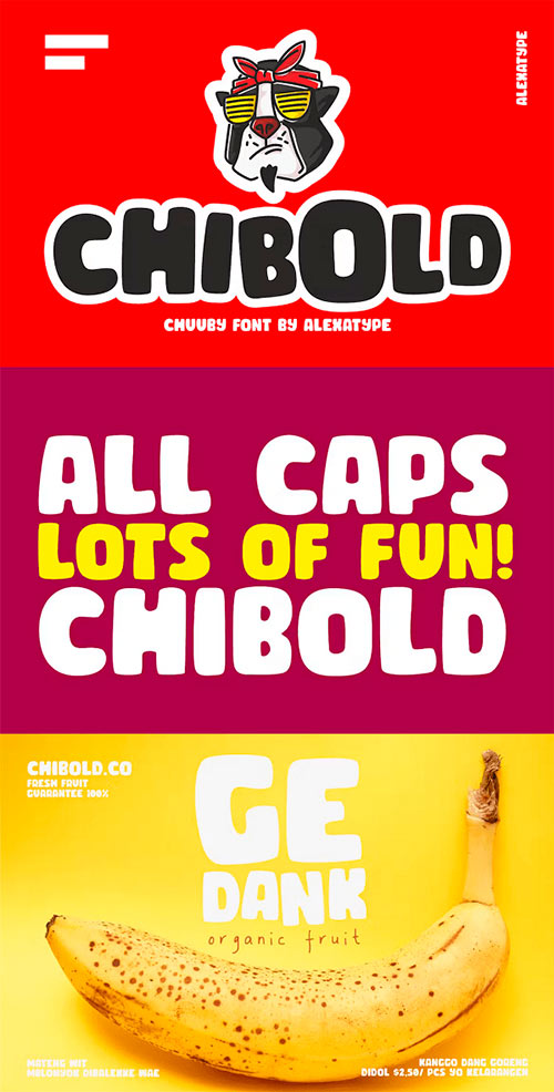 Chibold - Chubby Font B6MWTFU