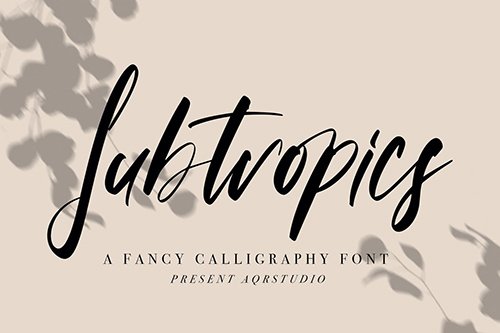 Subtropics - Fancy Calligraphy Font