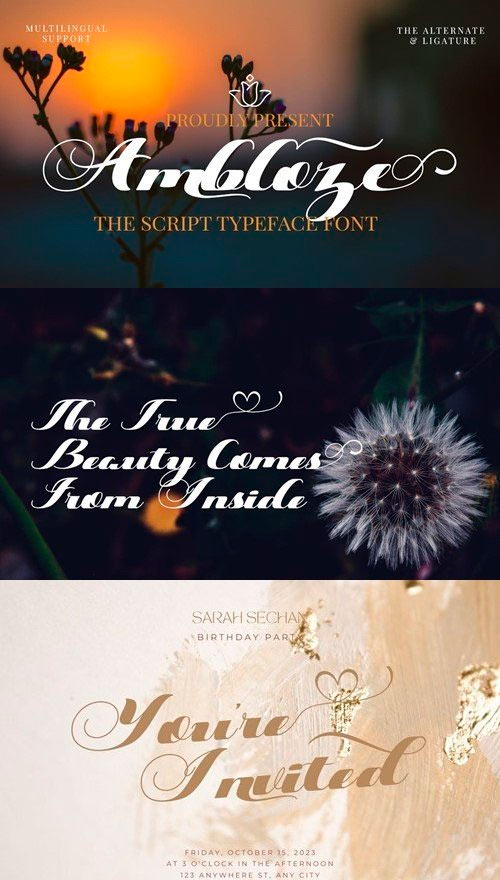 Ambloze Script - Retro Script Font PTL6WQR