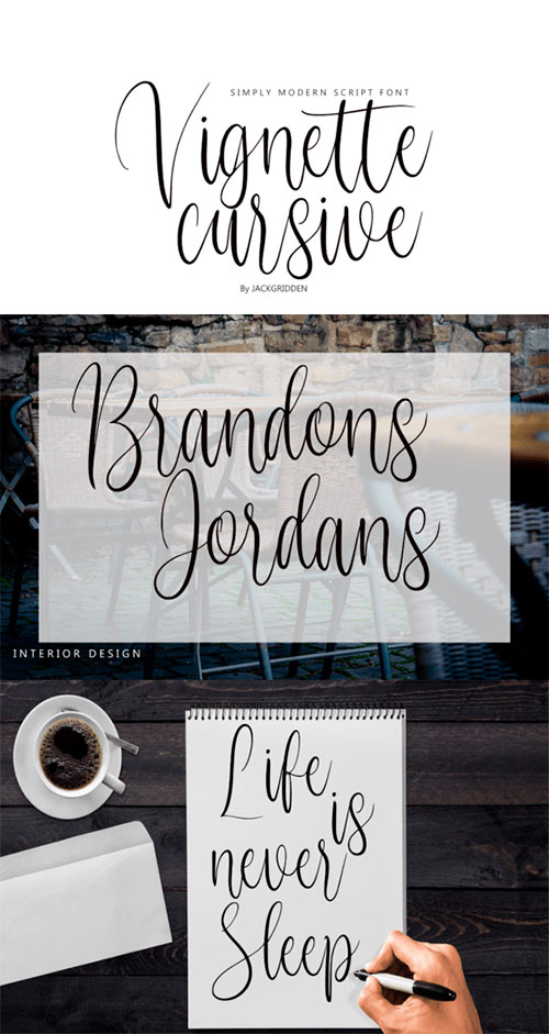 Vignette Cursive Font 93005167