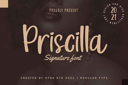 Priscilla - Cute Girly Font