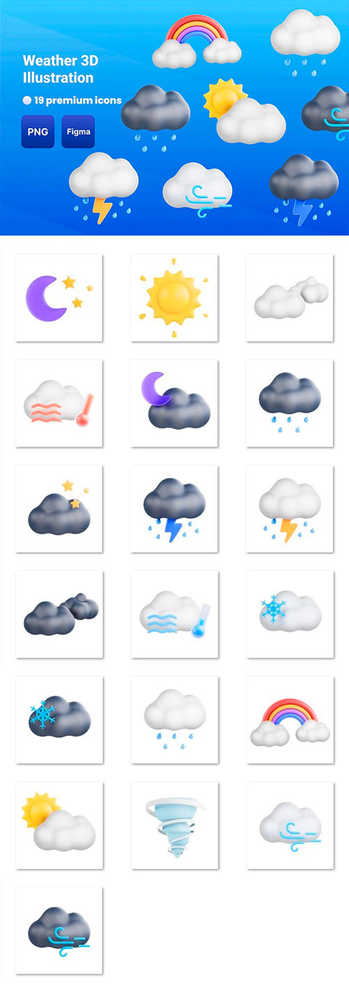 Weather 3D Illustration S8LRTHS