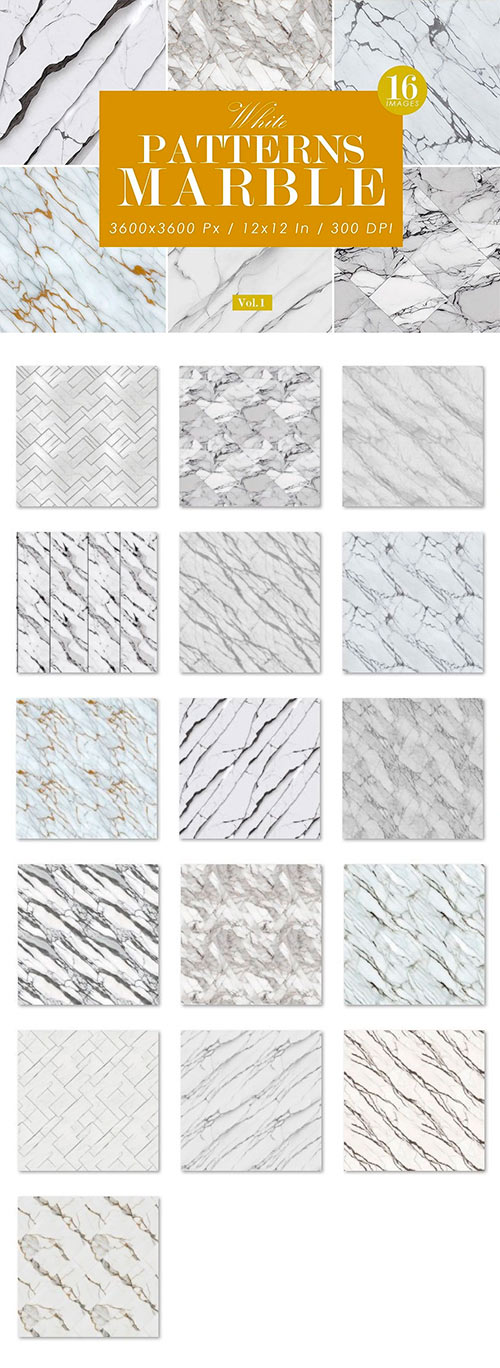 White Marble Stone Patterns FN4RVQT