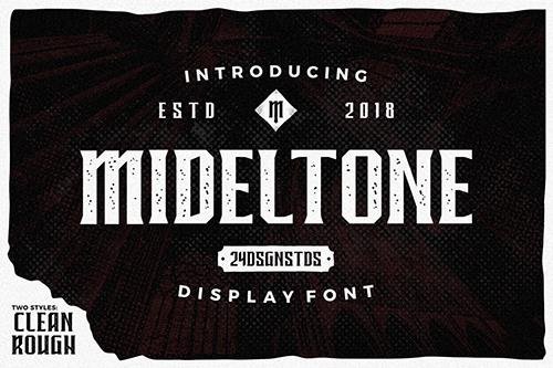 Mideltone Gothic Font