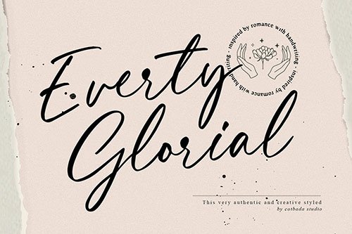 Everty Glorial Script