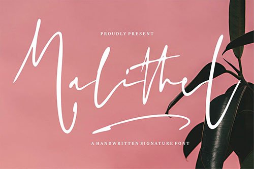 Malithel - Handwritten Signature Font