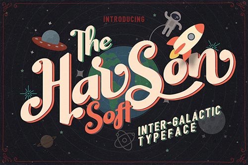 Harson Soft - Intergalactic Typeface