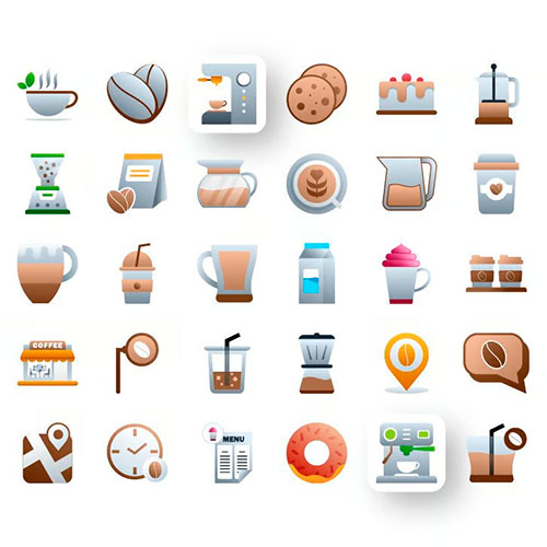 Coffee Icons Set DAFB8ZQ