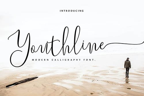 Youthline Modern Script Font