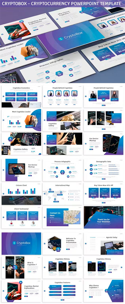 Cryptobox - Cryptocurrency Powerpoint Template