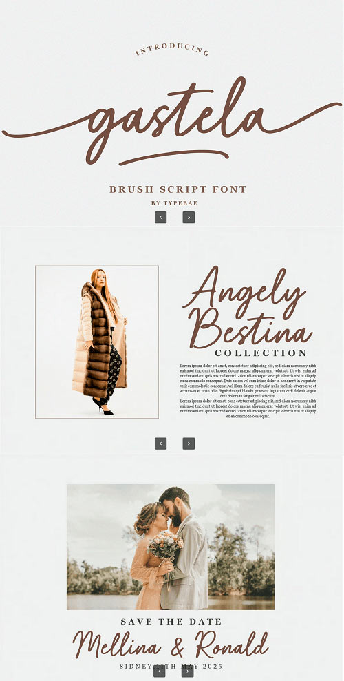 Gastela - Brush Script Font with Swash JTBBAZN