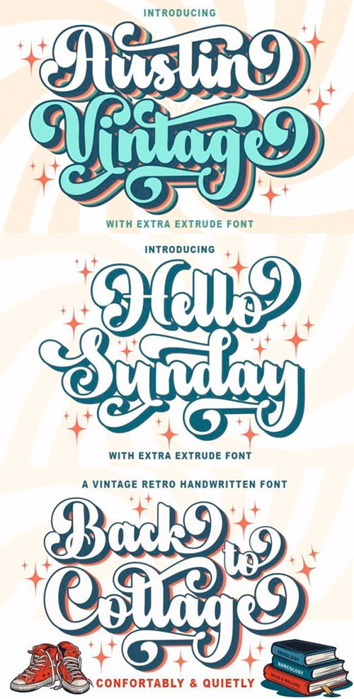 Austin Vintage Font 92535650