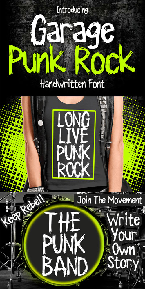 Garage Punk Rock Font 92550884