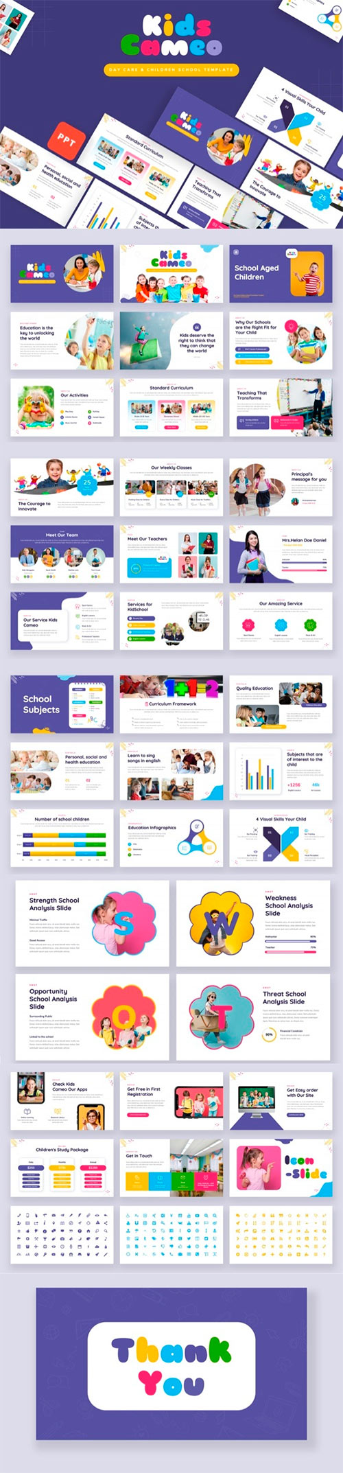 Kids Cameo - Day Care Powerpoint Template