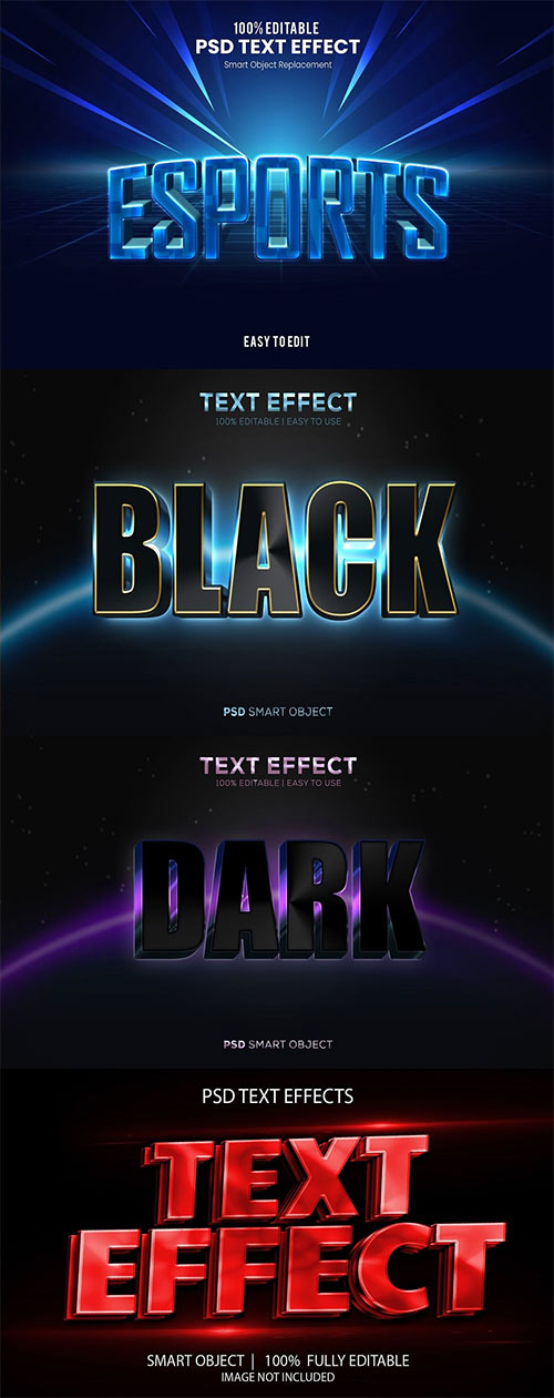 PSD Text Effect Set Part 52