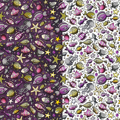 Underwater Cartoon Seamless Pattern KW5AMEN