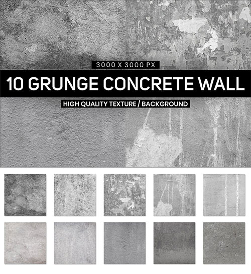 10 Grunge Concrete Wall Texture JM97TRH