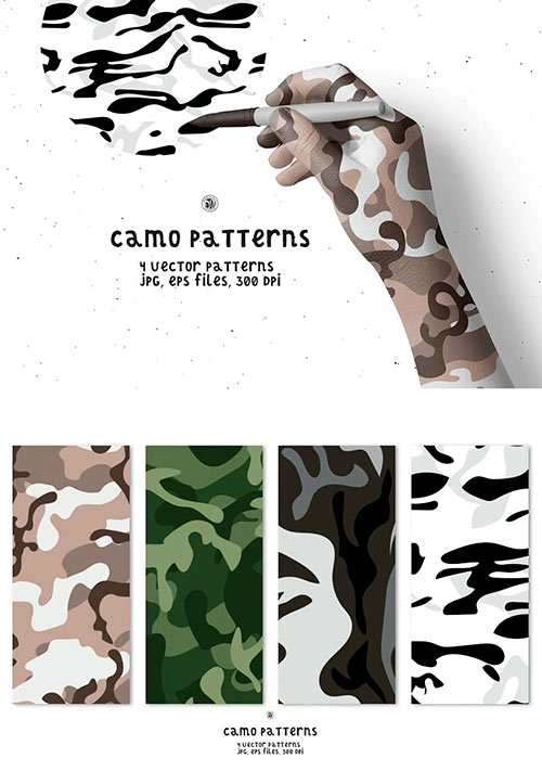 Camo Vector Patterns F5TLAW7