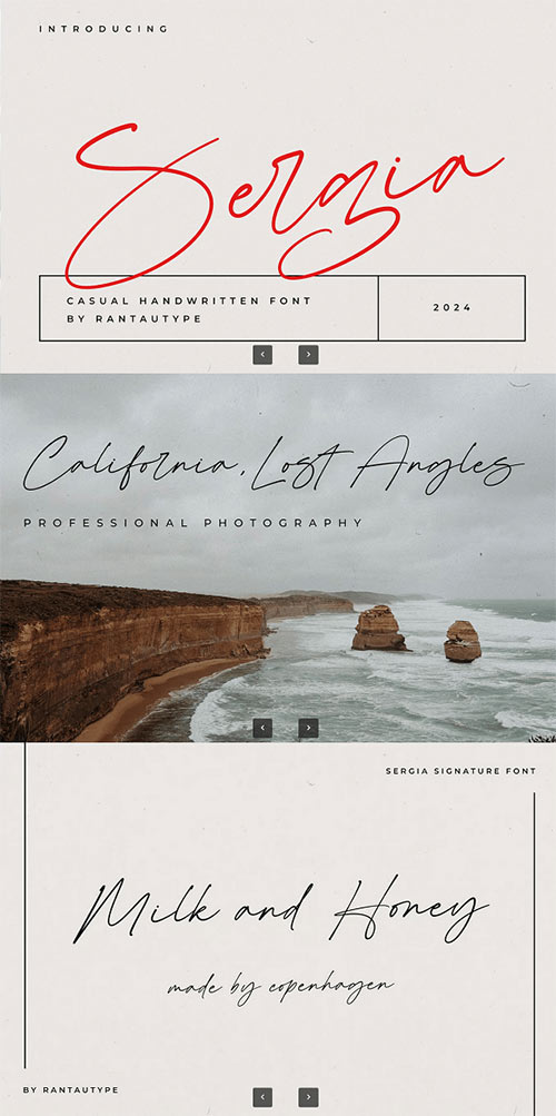 Sergia Casual Handwritten Font FMNC9AZ