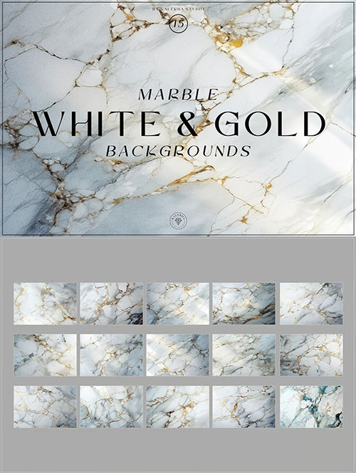 Marble White & Gold Backgrounds 9ME6QUL