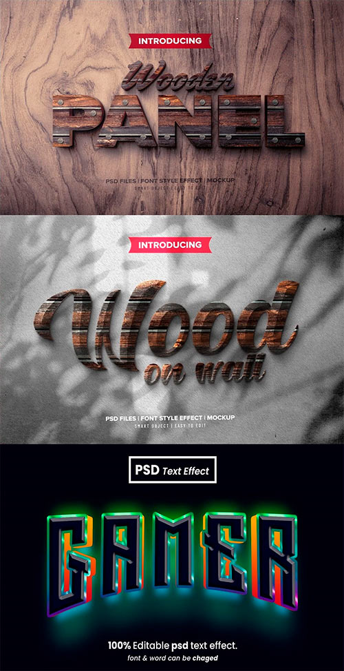 PSD Text Effect Set Part 49