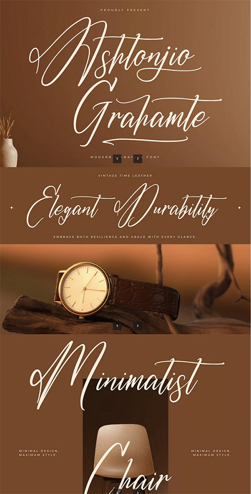 Ashtonjio Grahamte Modern Signature Font CXFSNE3