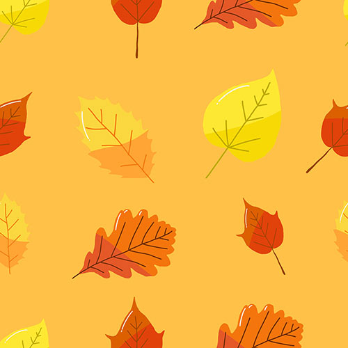 Seamless Organic Autumn Pattern 8BLA2FC