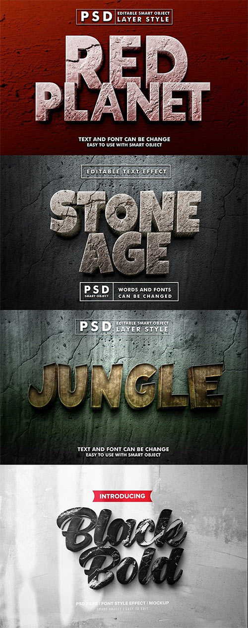 PSD Text Effect Set Part 51