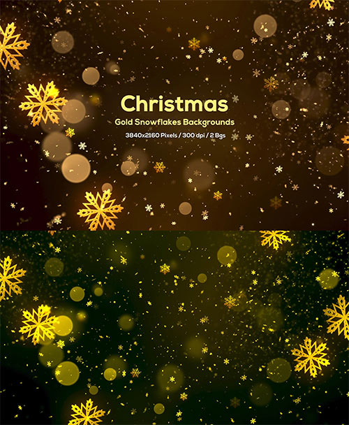 Christmas Gold Snowflakes Backgrounds CGTCNDA