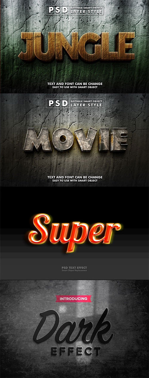 PSD Text Effect Set Part 51