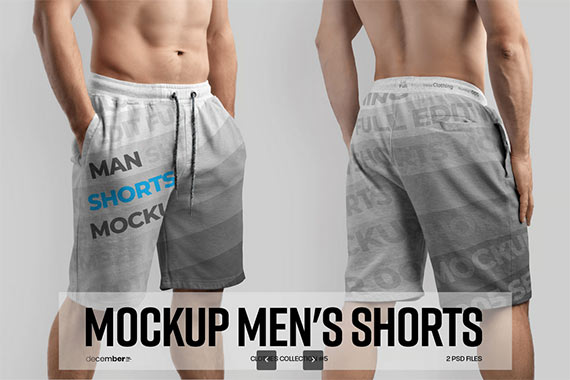 2 Mockups Athletic Shorts Man CELC4C9