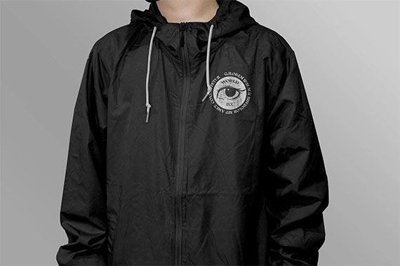 Windbreaker Jacket Mockup L48JCHD