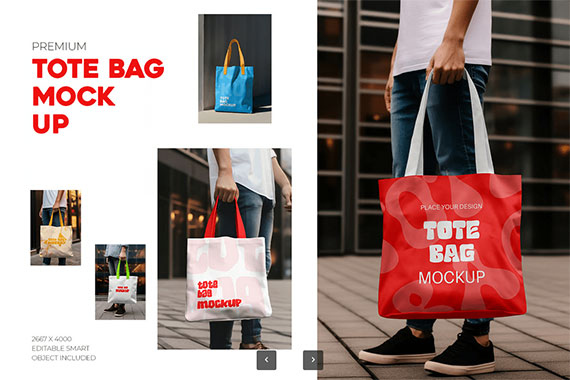 Tote Bag Mockup in Graphic Templates BXQ24GX