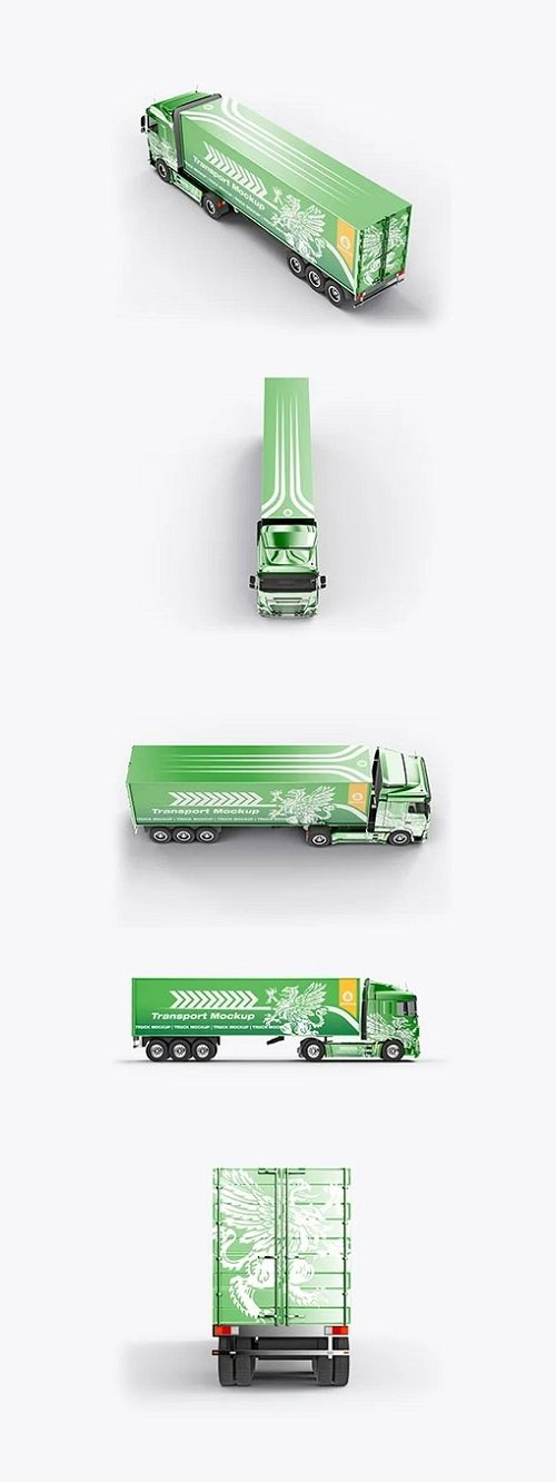 Set Heavy Truck Mockup YZLTHN6