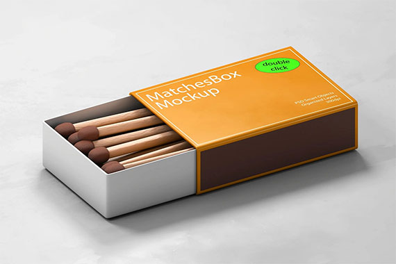 Matches Box Mockup 24M295Y