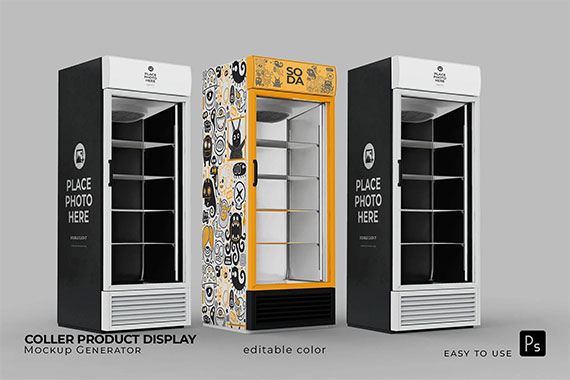 Cooler Display Product Mockup 58ZE93C