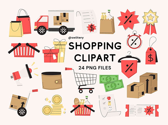 Shopping Clipart - Swiitery VLHER5Z