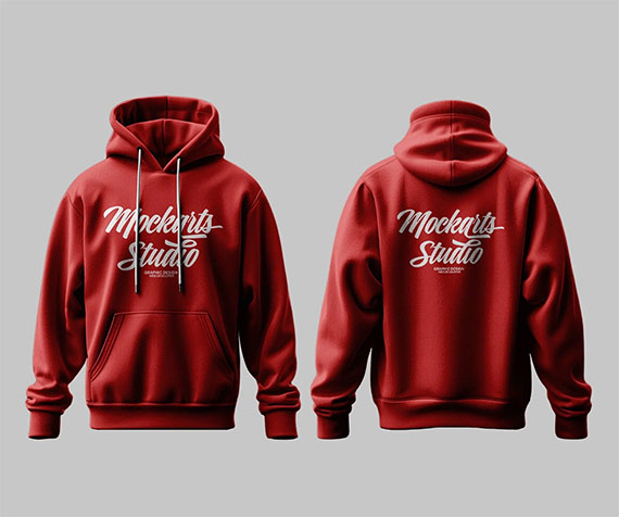 Hoodie Mockup Template BH4E2GB