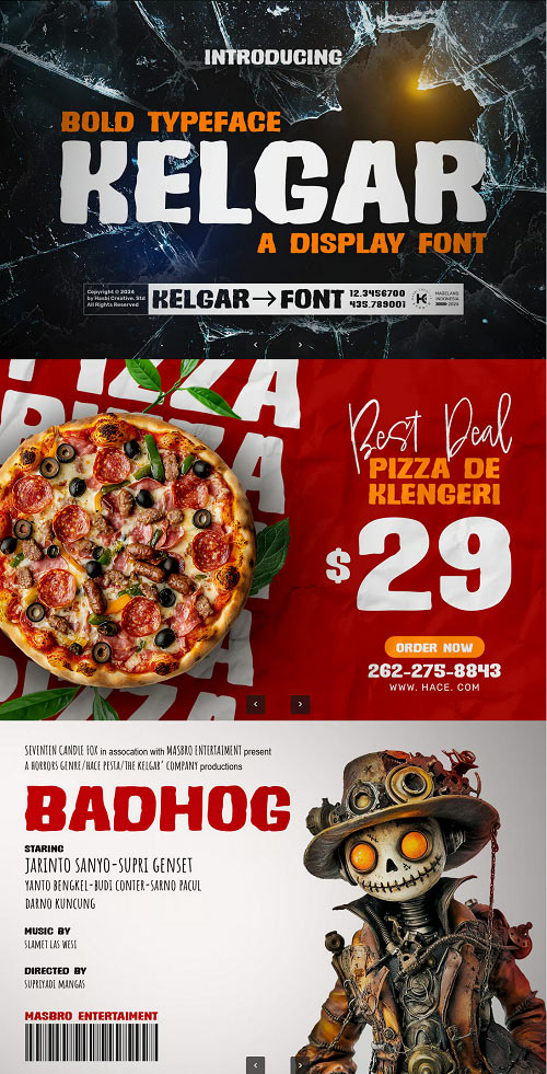 Kelgar Display Font 5KVDRCD