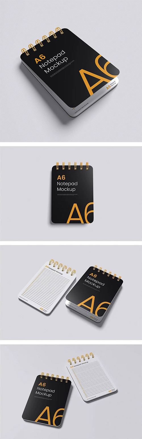 A6 Notepad Mockup V3J7ULK