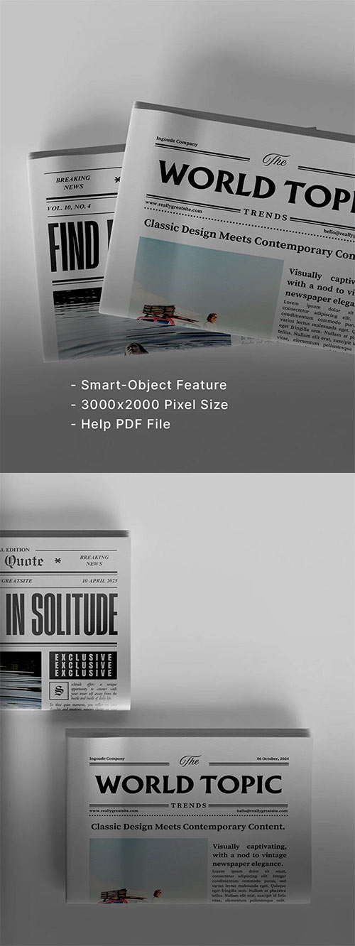 Newspaper Display - Mockup ZBT3SJM