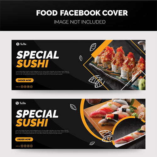 Sushi Facbook Cover Template