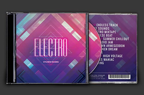 Electro CD Cover Artwork PSD